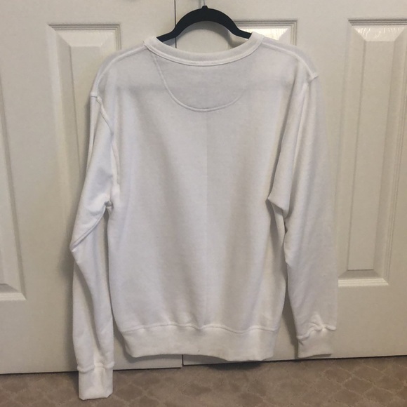 Mens White Champion Fleece Lined Sweatshirt Sweater (Size S) - Picture 6 of 6